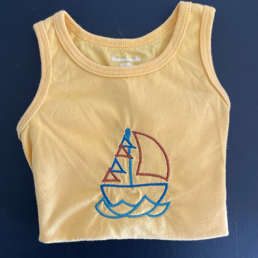 Garanimals Embroidered yellow tank top